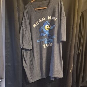 Mega Man Gray Graphic T-Shirt